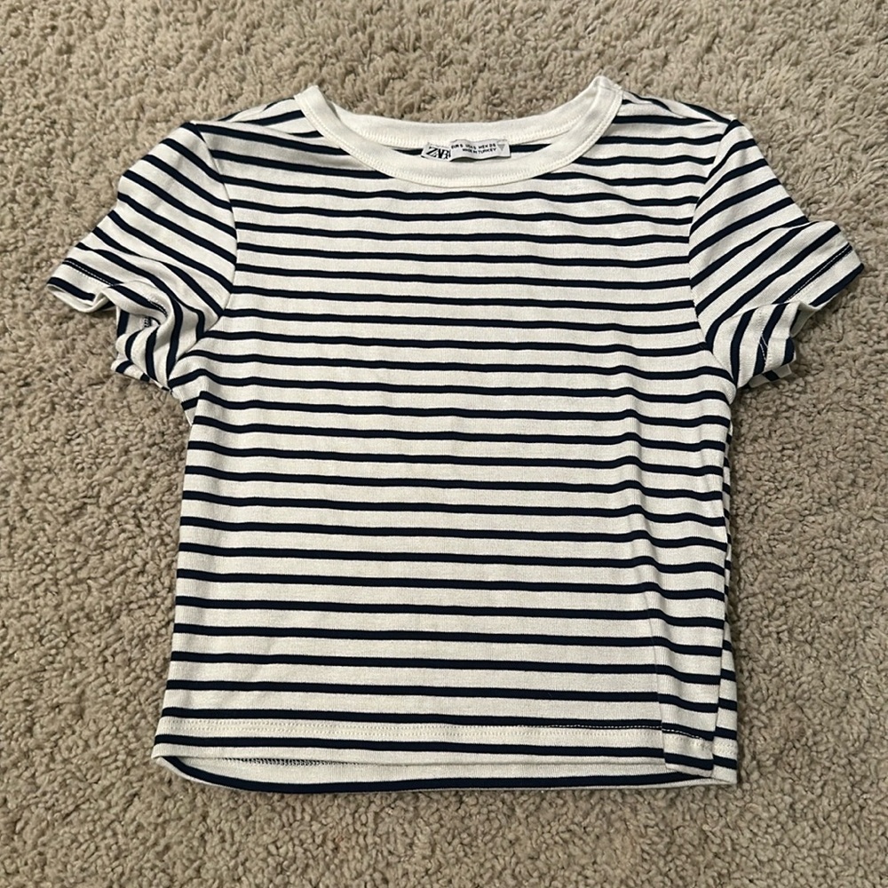 striped crop top